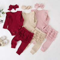 Cozy Baby Girl's Clothing Set red