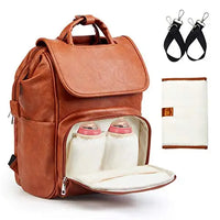 PU Leather Diaper Bag Baby Travel 