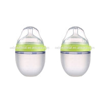 Baby bottles small green