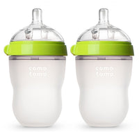 Baby bottles large green