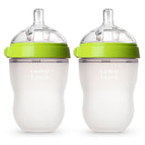 Baby bottles large green