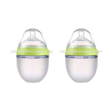 Baby bottles small green